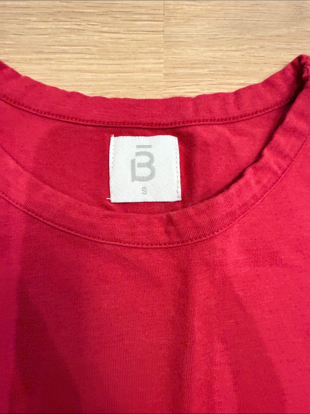 barre3 Women's Logo Muscle Tank - Red & Navy - Picture 2 of 4